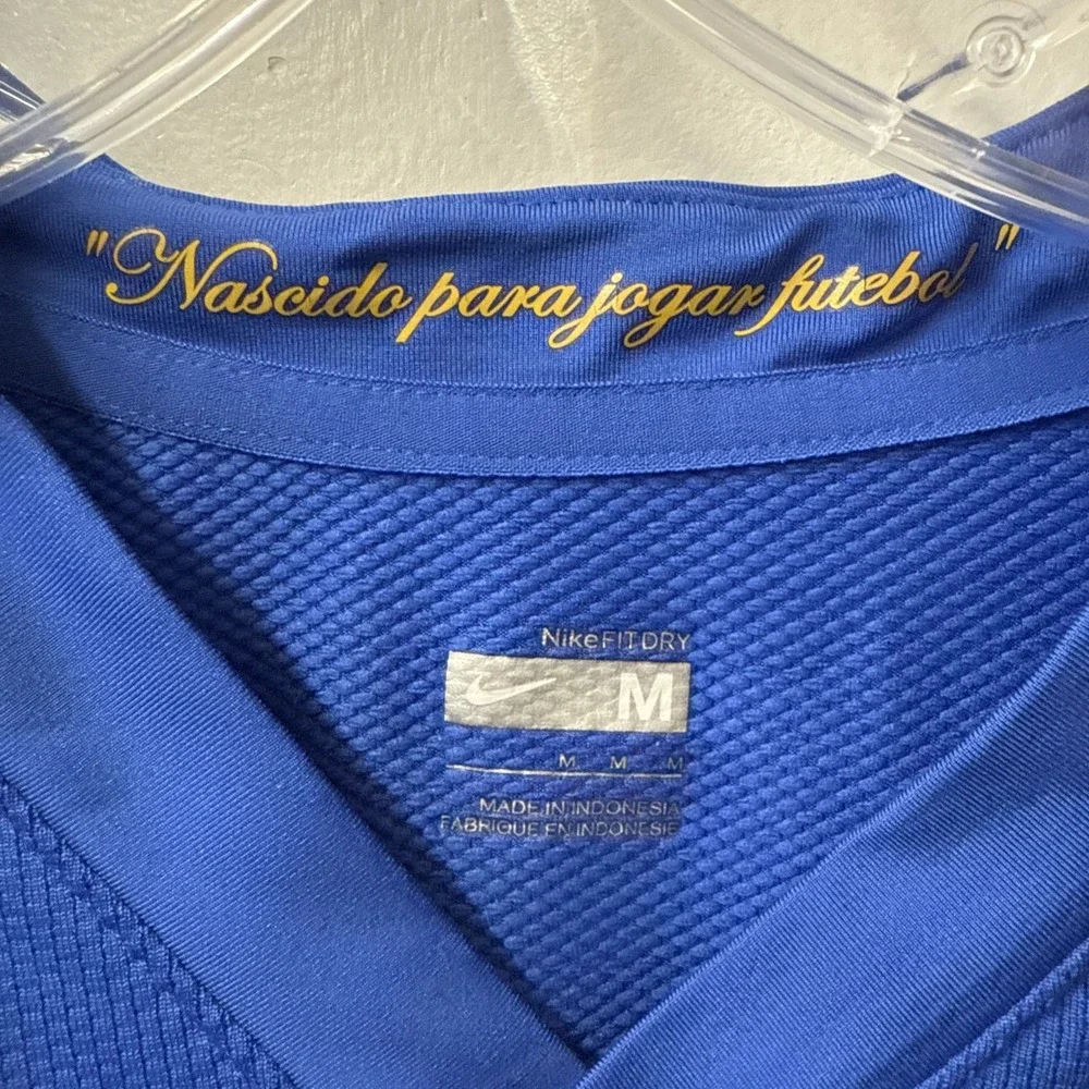 BRASIL 2008 2010 AWAY FOOTBALL SHIRT SOCCER JERSEY NIKE 258950-493 sz M MEN BLUE